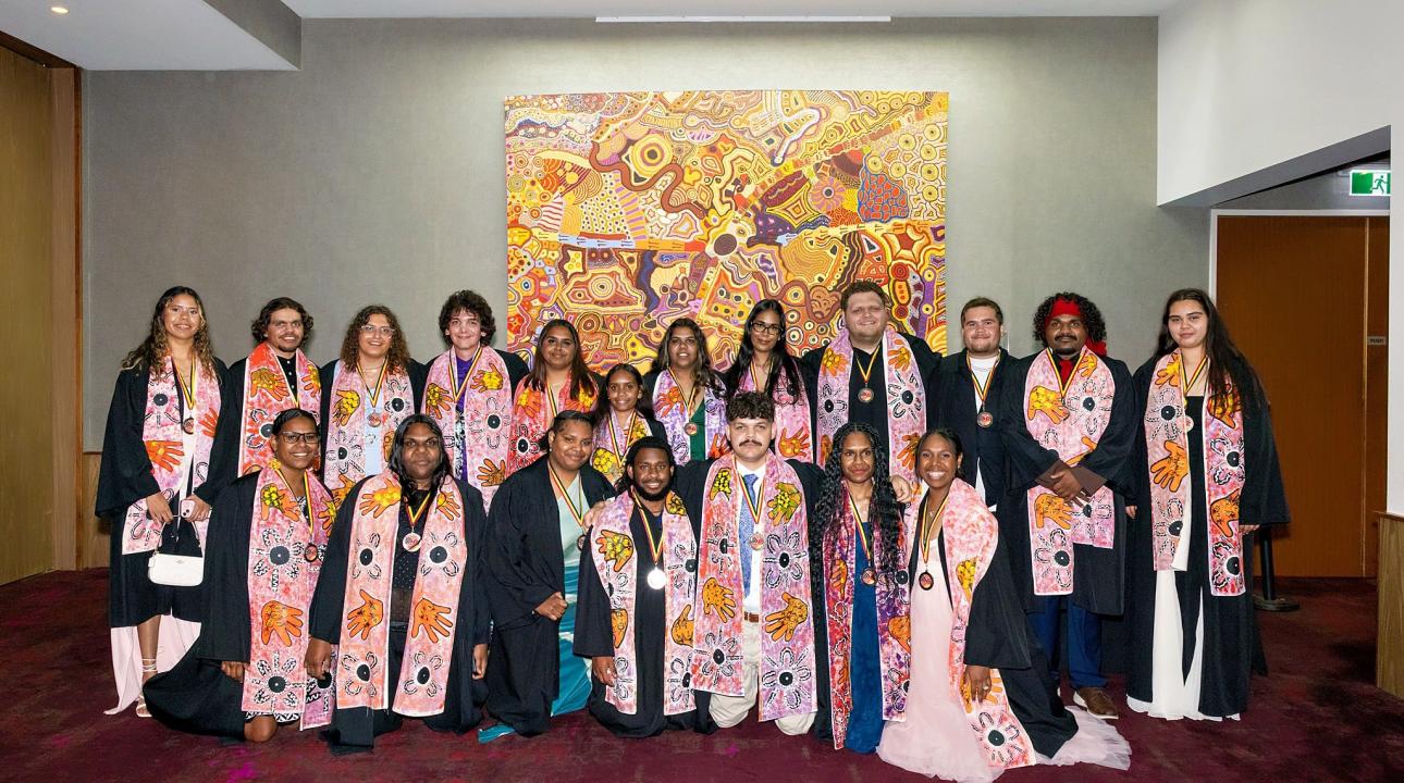 A group of trainees graduating from the National Indigenous Training Academy (NITA)