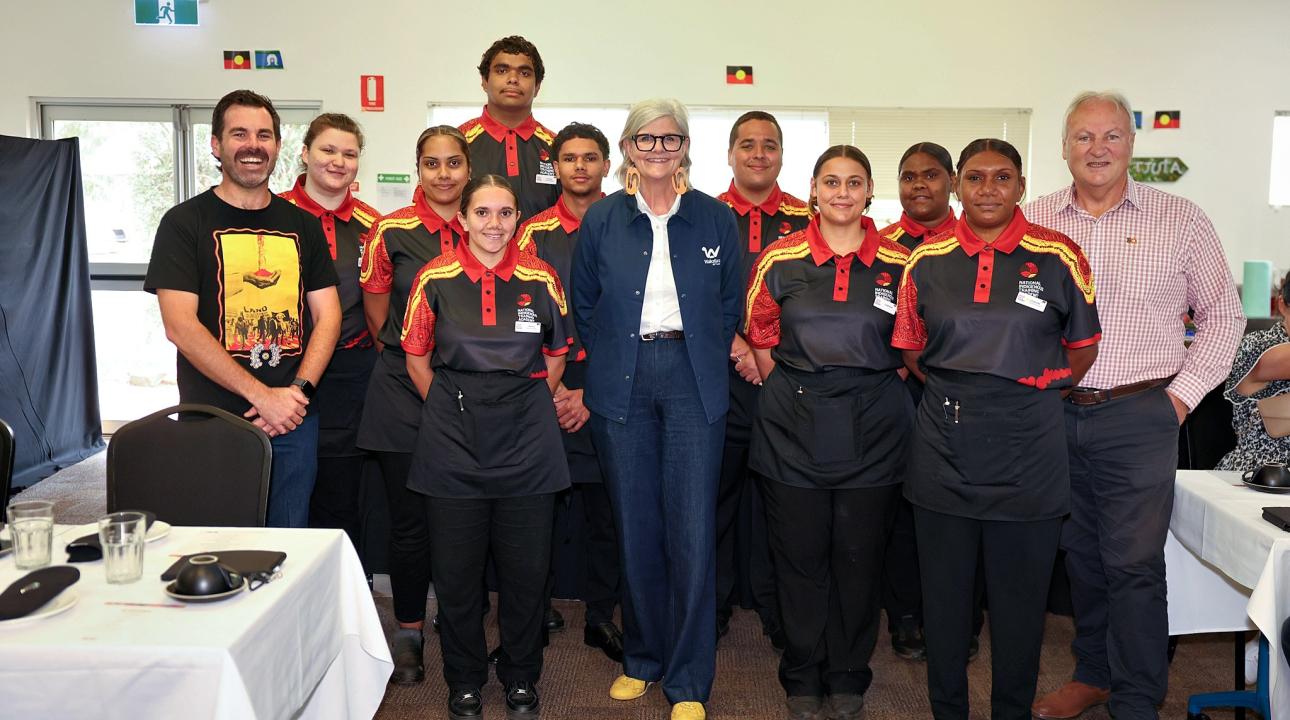 A group of trainees with the National Indigenous Training Academy (NITA)