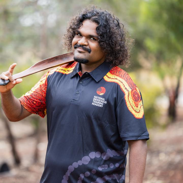 A trainee with the National Indigenous Training Academy (NITA)