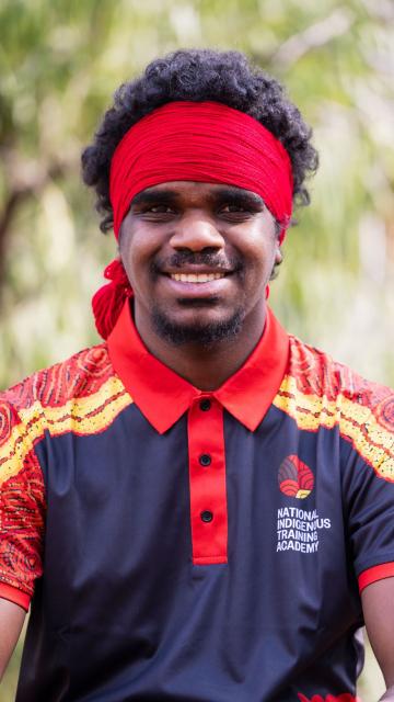 A trainee with the National Indigenous Training Academy (NITA)