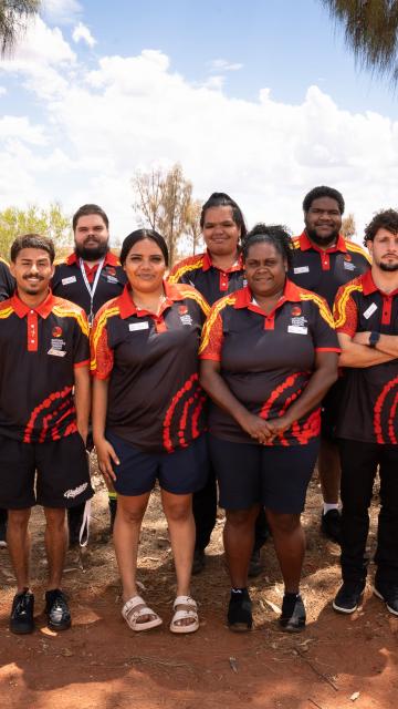 A group of Indigenous trainees graduating from the National Indigenous Training Academy in 2026